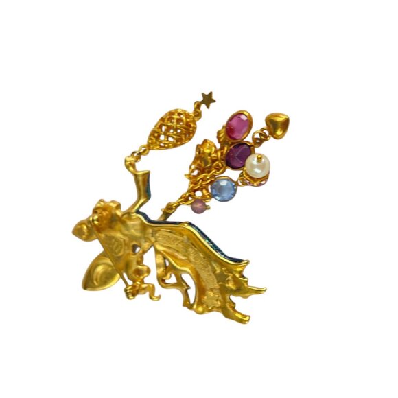 Kirks Folly Enchanted Fairy Brooch With Crystals & Pearls Original New Box - Picture 11 of 12